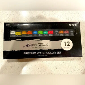 Masters touch fine art studio premium watercolor set 12 count